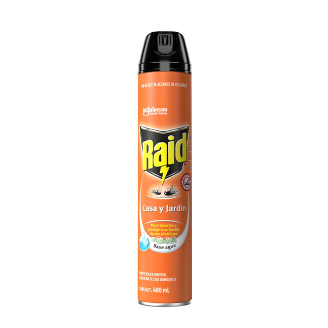 Insecticida Casa Y Jardín Raid