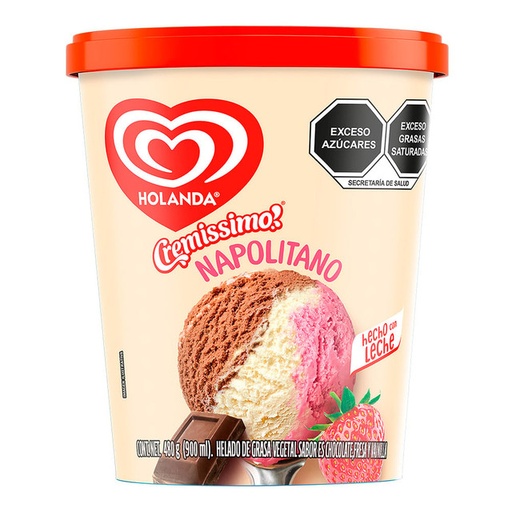 Helado Napolitano Holanda (1lt)