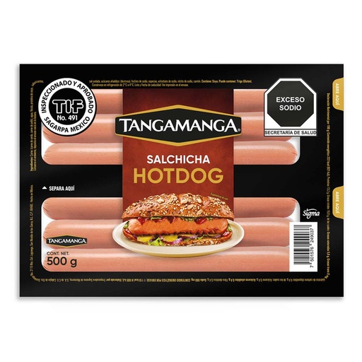 Salchicha Para Hotdog Tangamanga(pz)