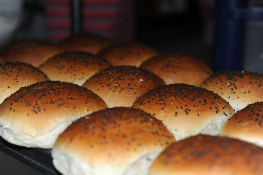 Pan para Hamburguesa con cobertura de ajonjolí (4pz)